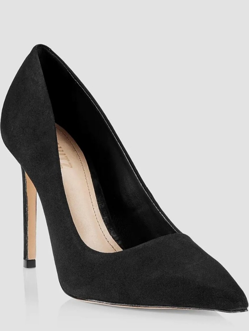 Schutz Lou Pump in Black Nubuck, Size 9B